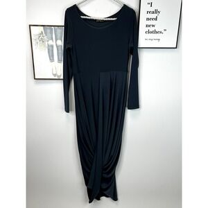 Sympli Steel Grey Drama Dress SZ 6